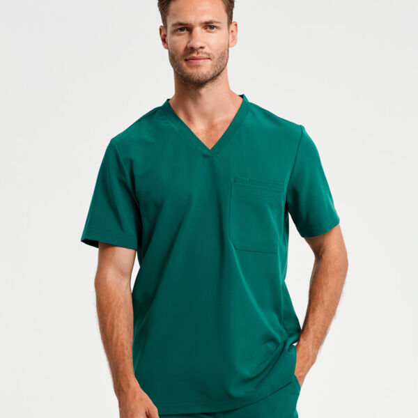 Herren V-Ausschnitt Stretch Kasack Miniaturansicht