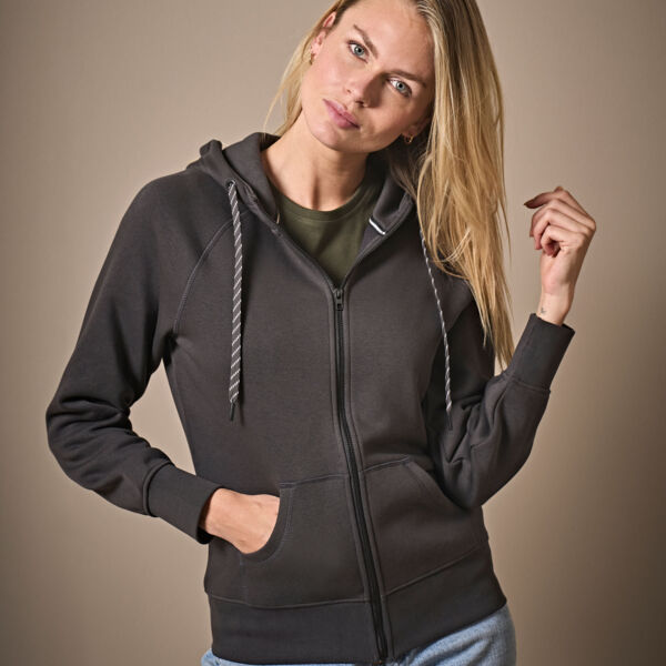Damen Kapuzen Sweatjacke Miniaturansicht